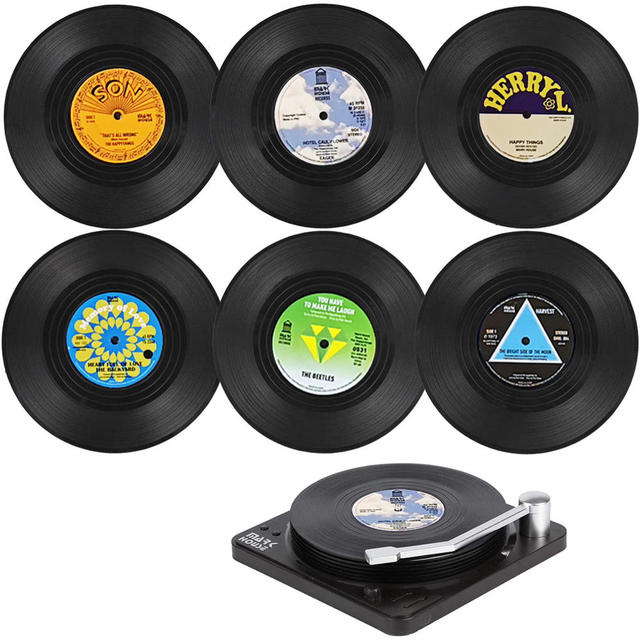 Vinyl Coaster 6PCS Set